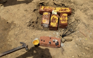 Construcción de un laboratorio de ciencias en el Instituto de Secundaria de St. Francis, en Mangalam