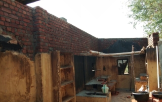 imagen del interior de la cocina tras el paso del ciclón gaja